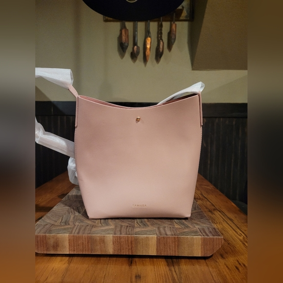 NWOT Anthropologie Samara Bag Vegan Leather Pink - Picture 5 of 5